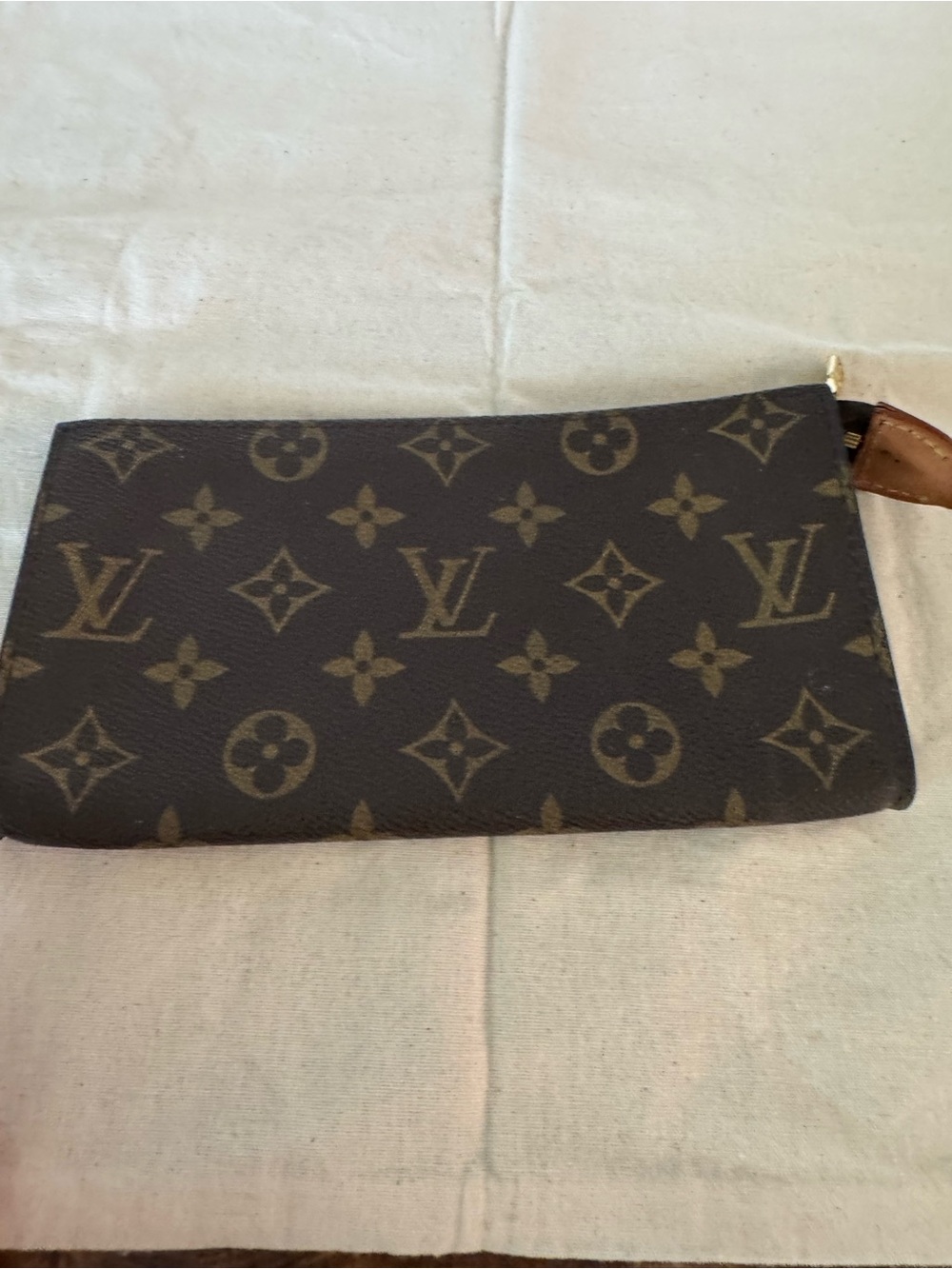 Authentic Vuitton Monogram Canvas make up bag, pouch